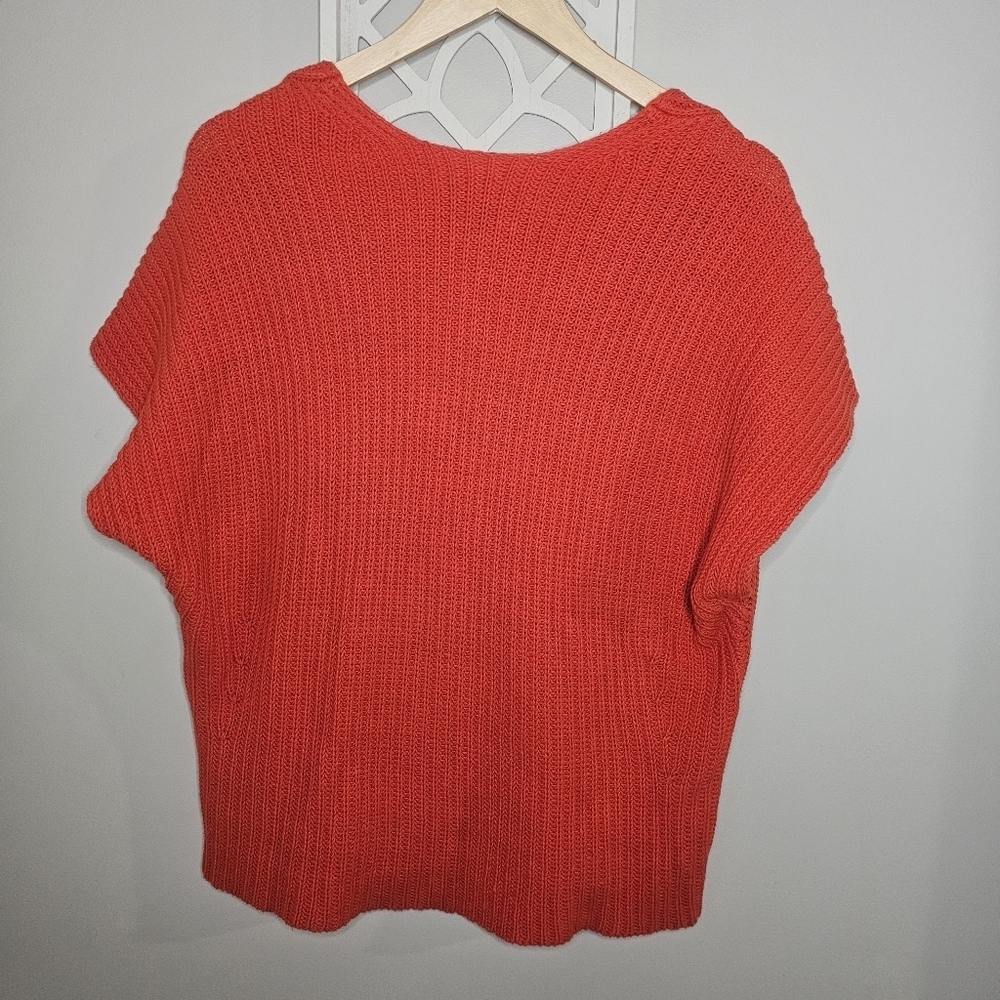 CAbi Ruby Slouchy Pullover Oversized Ribbed Knit V-Neck Dolman Sleeve Sweater - Picture 6 of 15